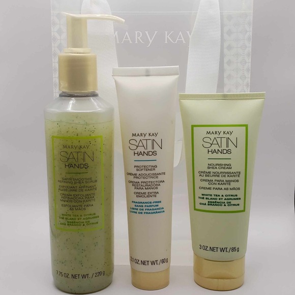 Mary Kay Other - New Mary Kay Satin Hands White Tea & Citrus Pampering Set with Gift Bag